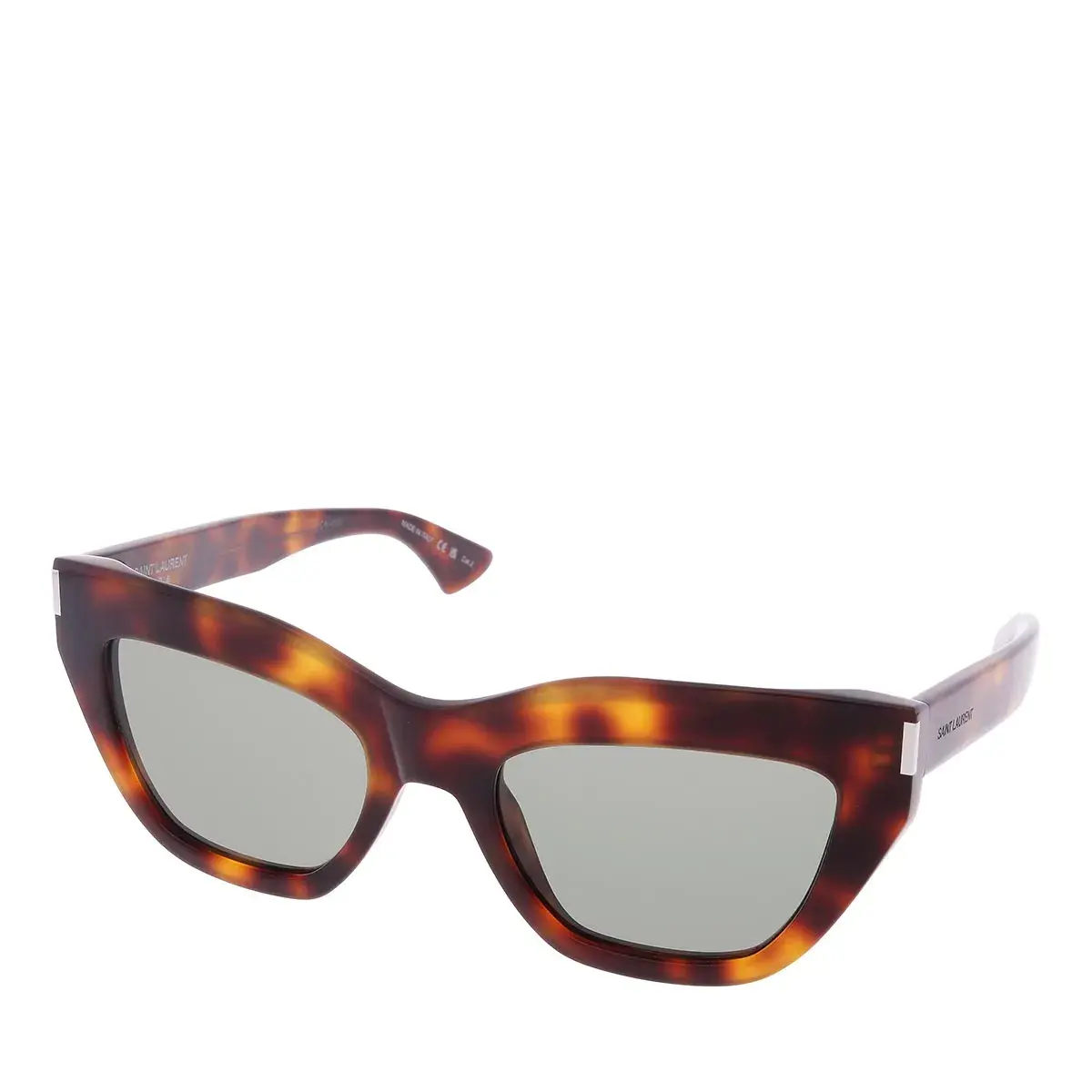 Eckige Schildpatt Cat-Eye Sonnenbrille