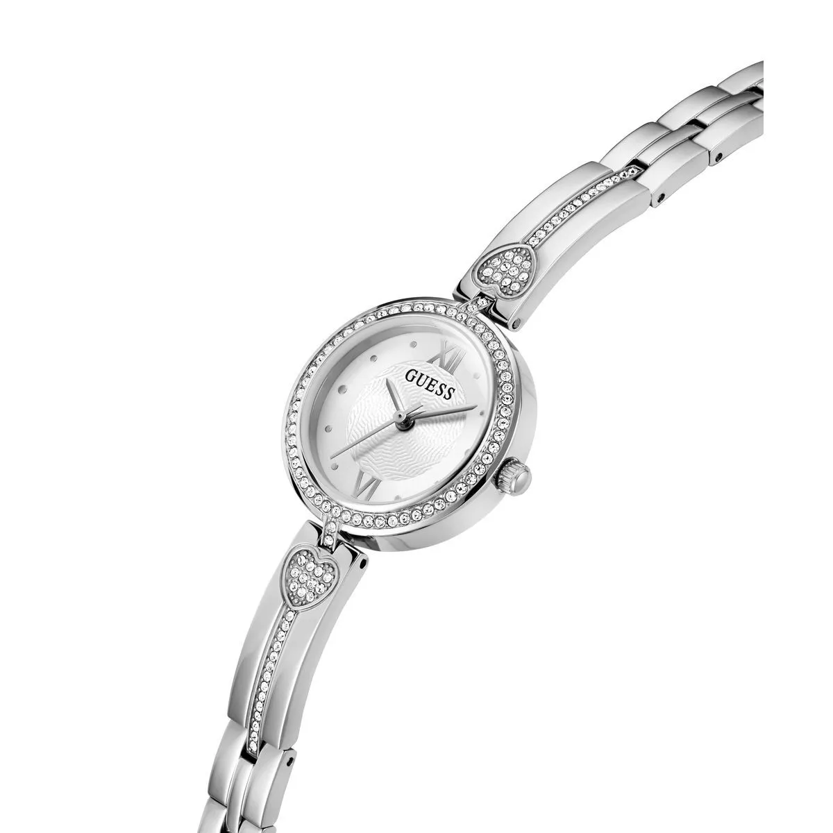 Elegante Damenuhr mit Kristallverzierungen