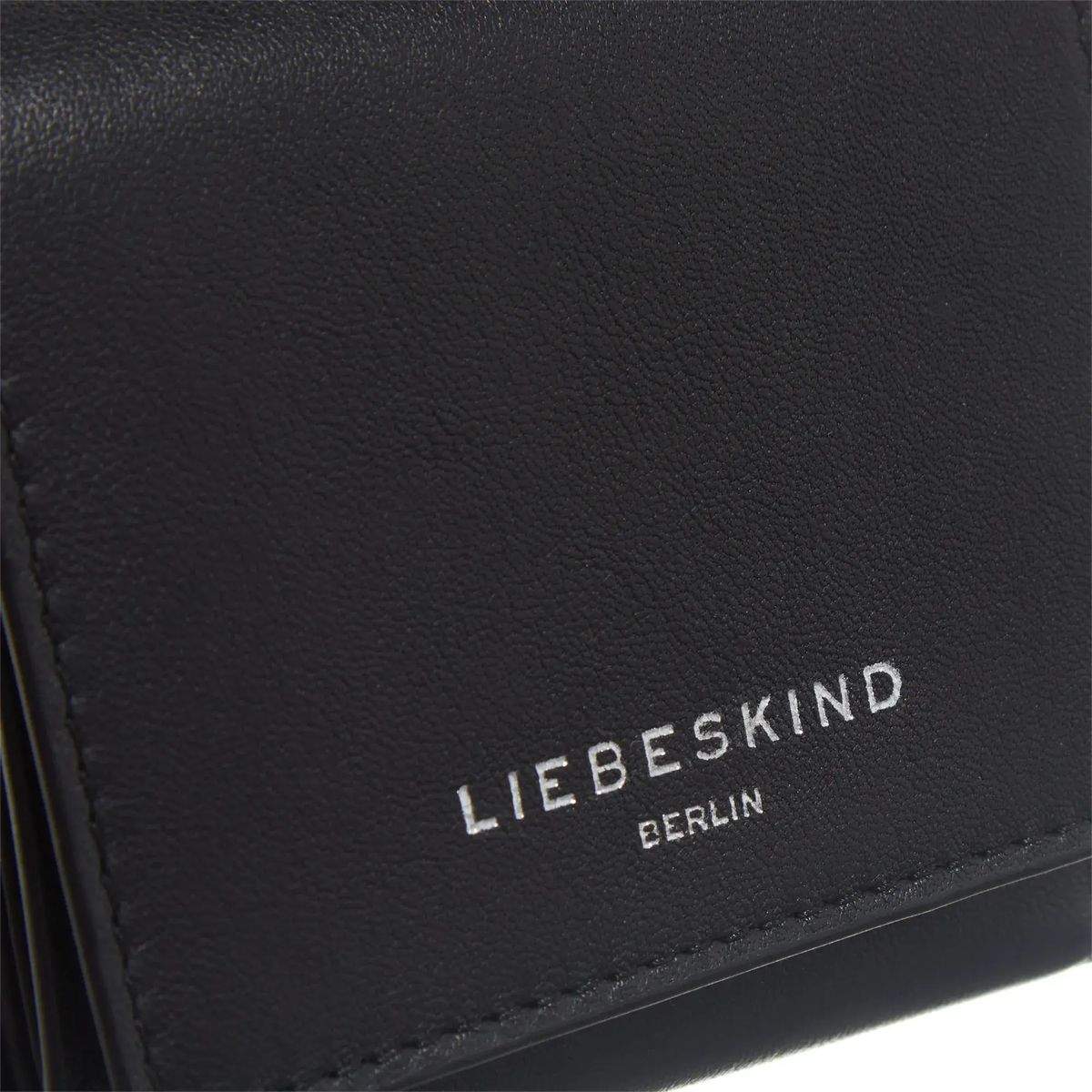 Minimalistische Ledergeldbörse mit Riemen