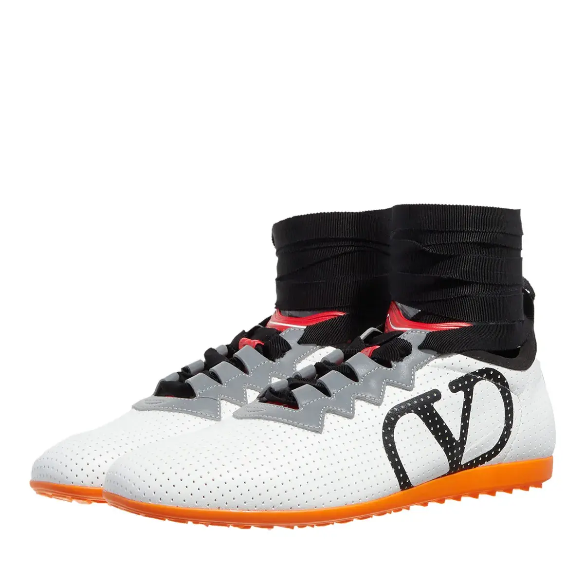 V-Logo High-Top Socken-Sneakers