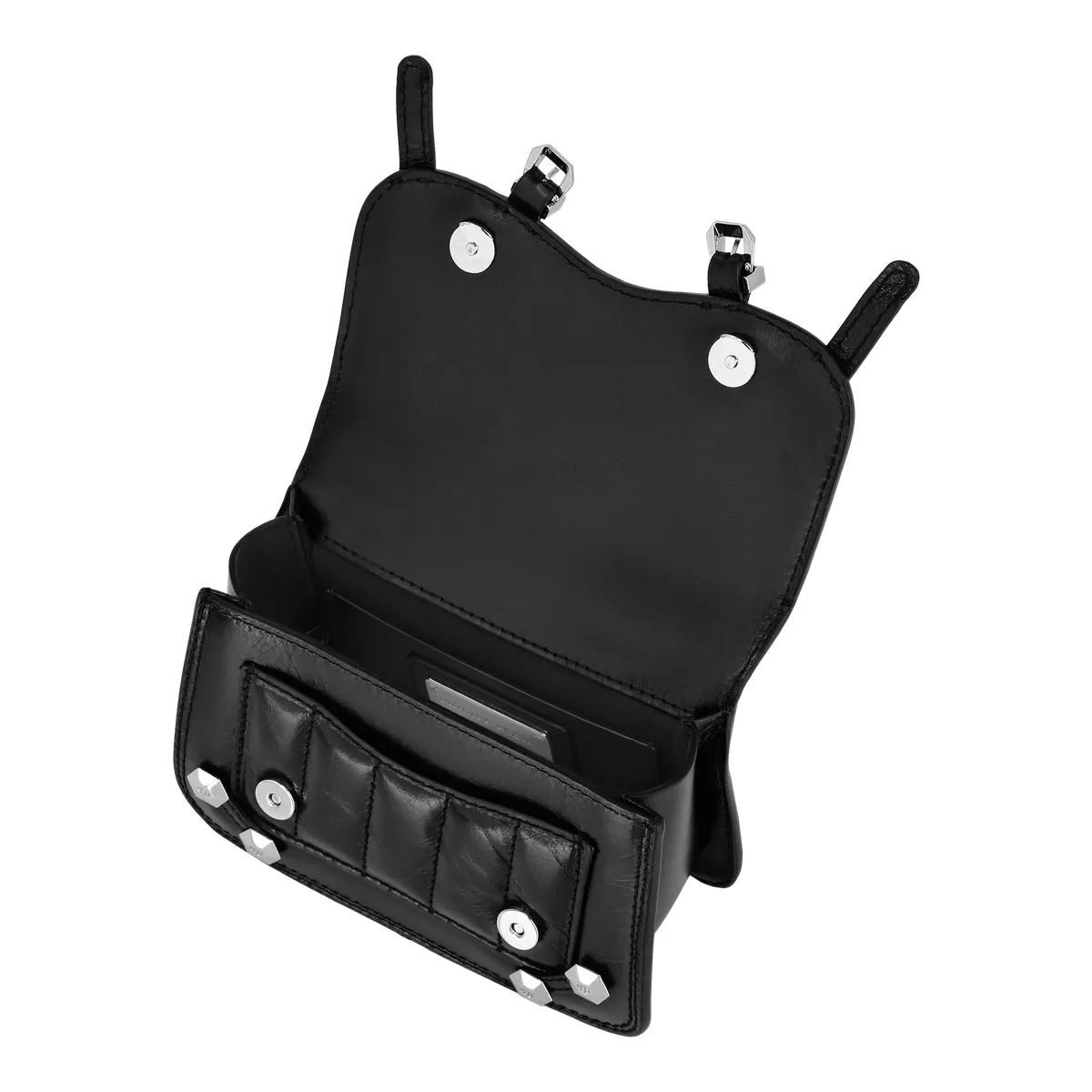 Hexagon Gesteppte Leder Henkeltasche