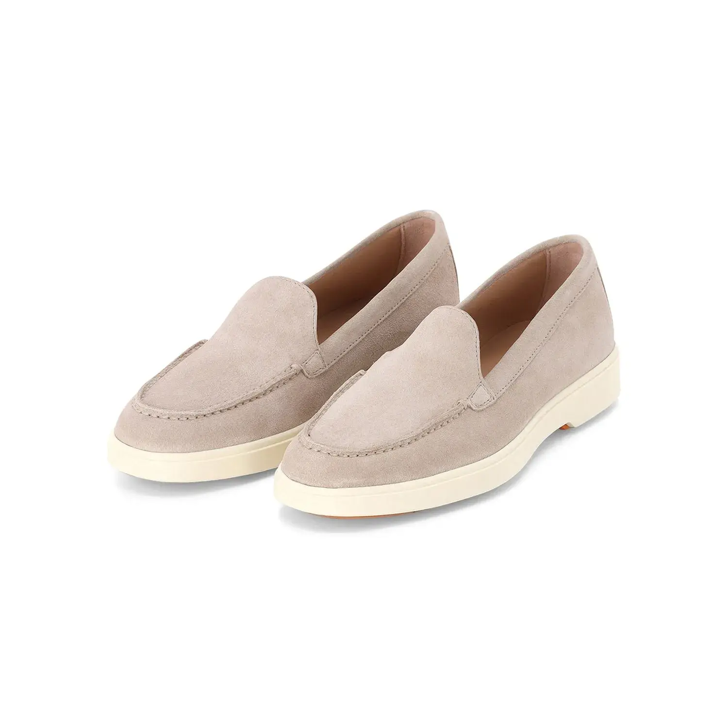 Wildleder Penny Loafer in Beige
