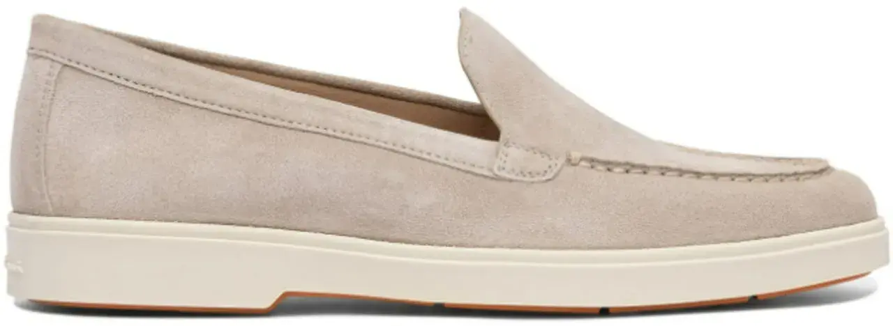 Wildleder Penny Loafer in Beige