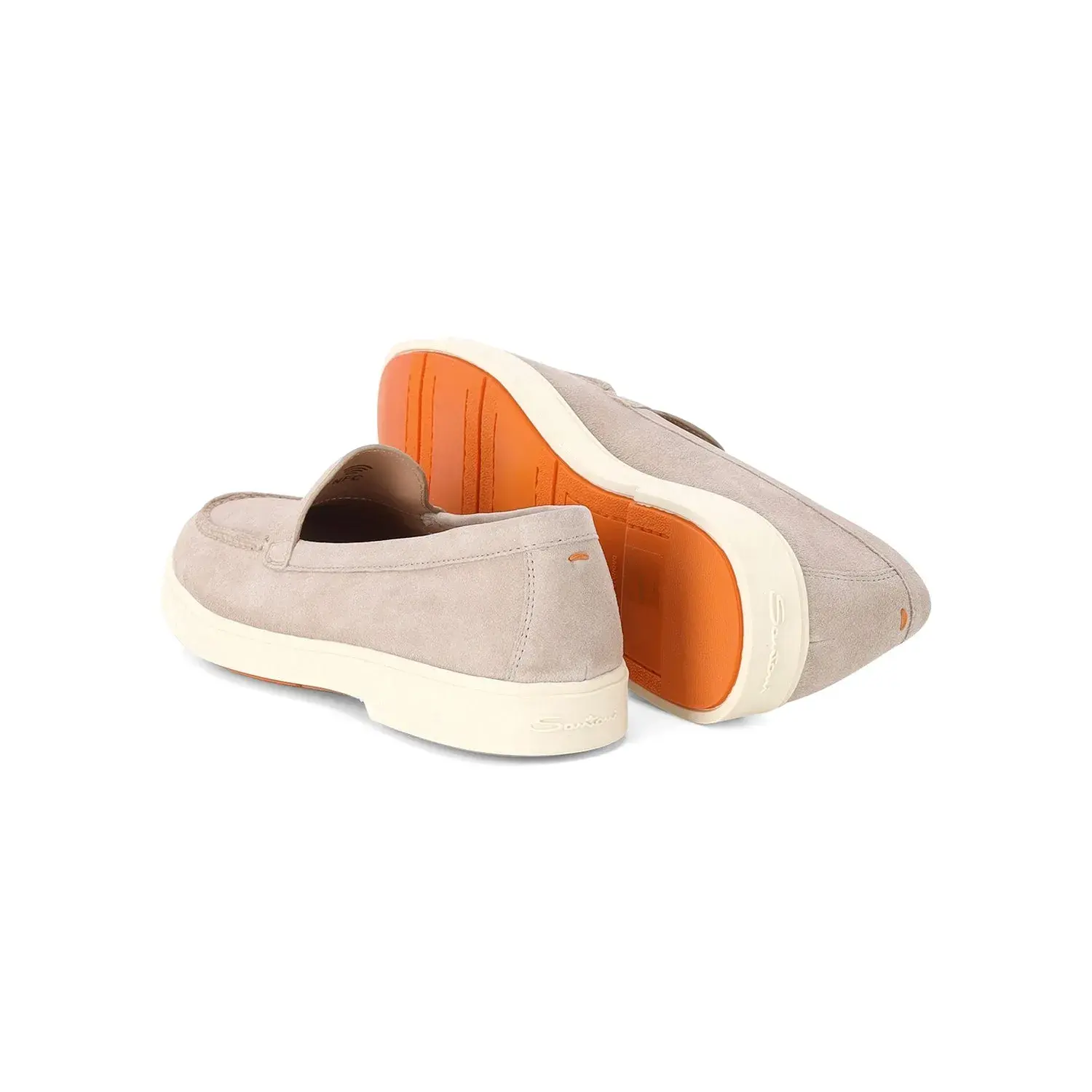 Wildleder Penny Loafer in Beige