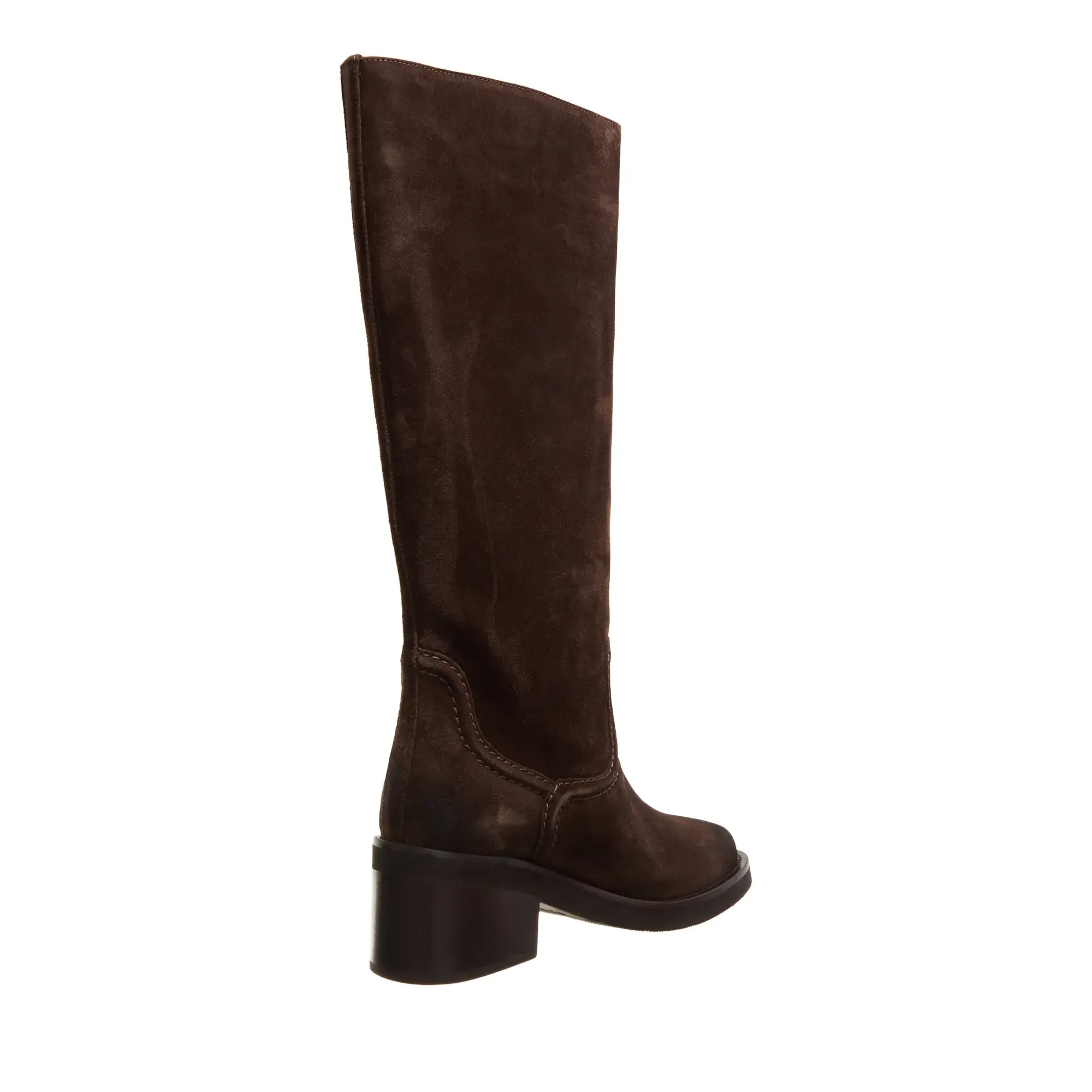 Wildleder Kniehohe Stiefel mit Absatz für Damen