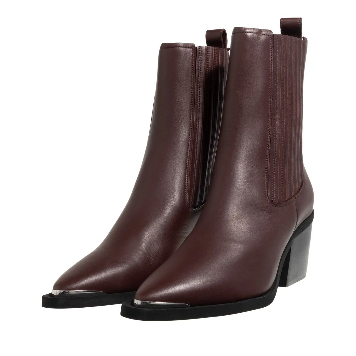 Stiefeletten mit Absatz im Western-Stil