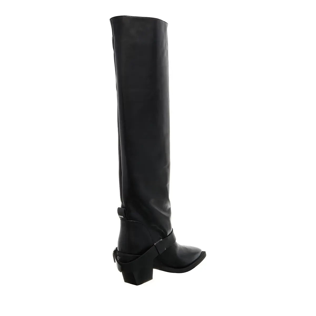 Schwarze Kniehohe Stiefel mit Absatz