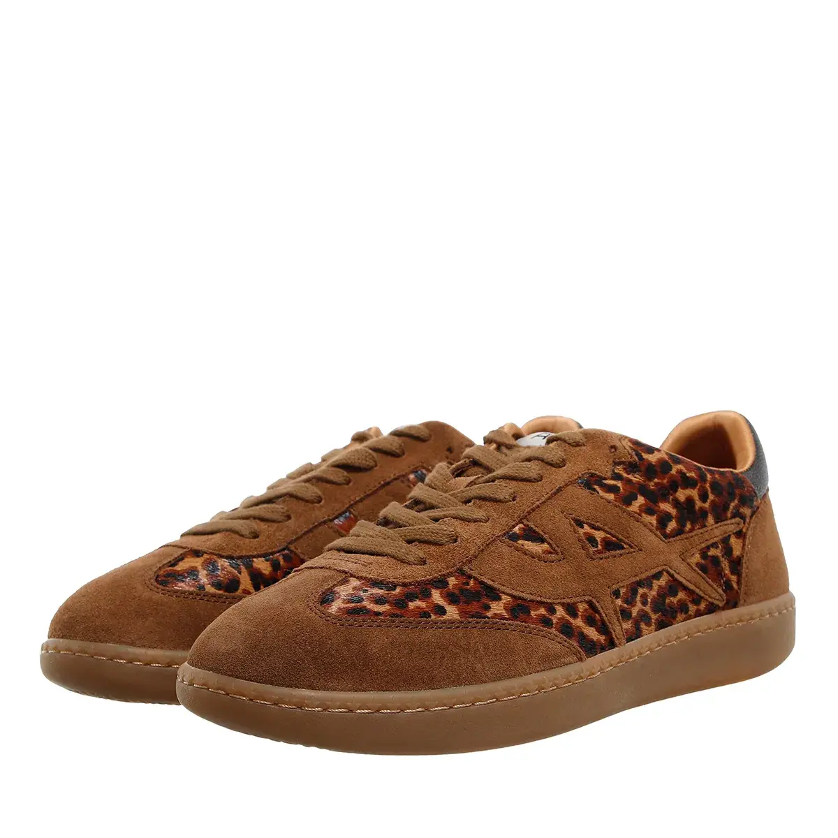 Low-Top Sneaker mit Leopardenmuster