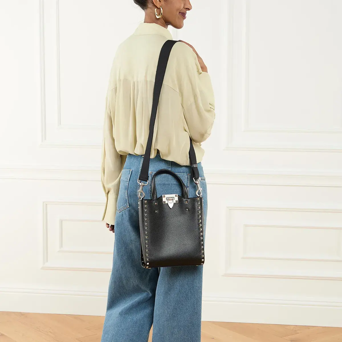 Rockstud Verzierte Leder Tragetasche