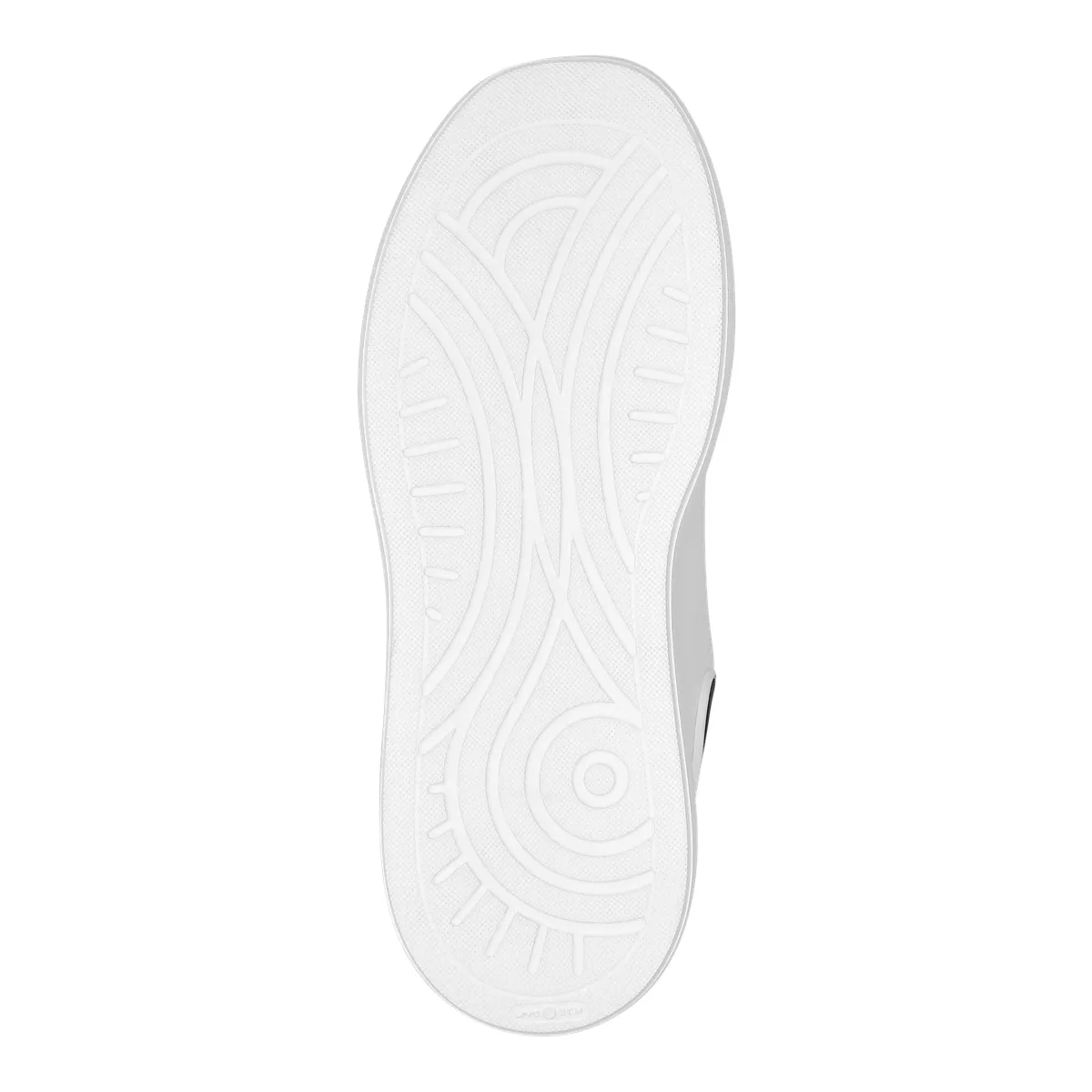 Weißer Low-Top-Sneaker aus Leder