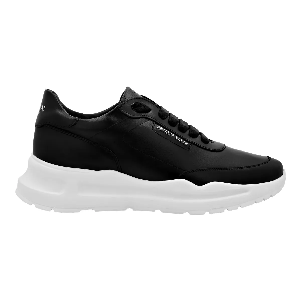 Leder-Lauf-Sneaker mit niedrigem Schaft