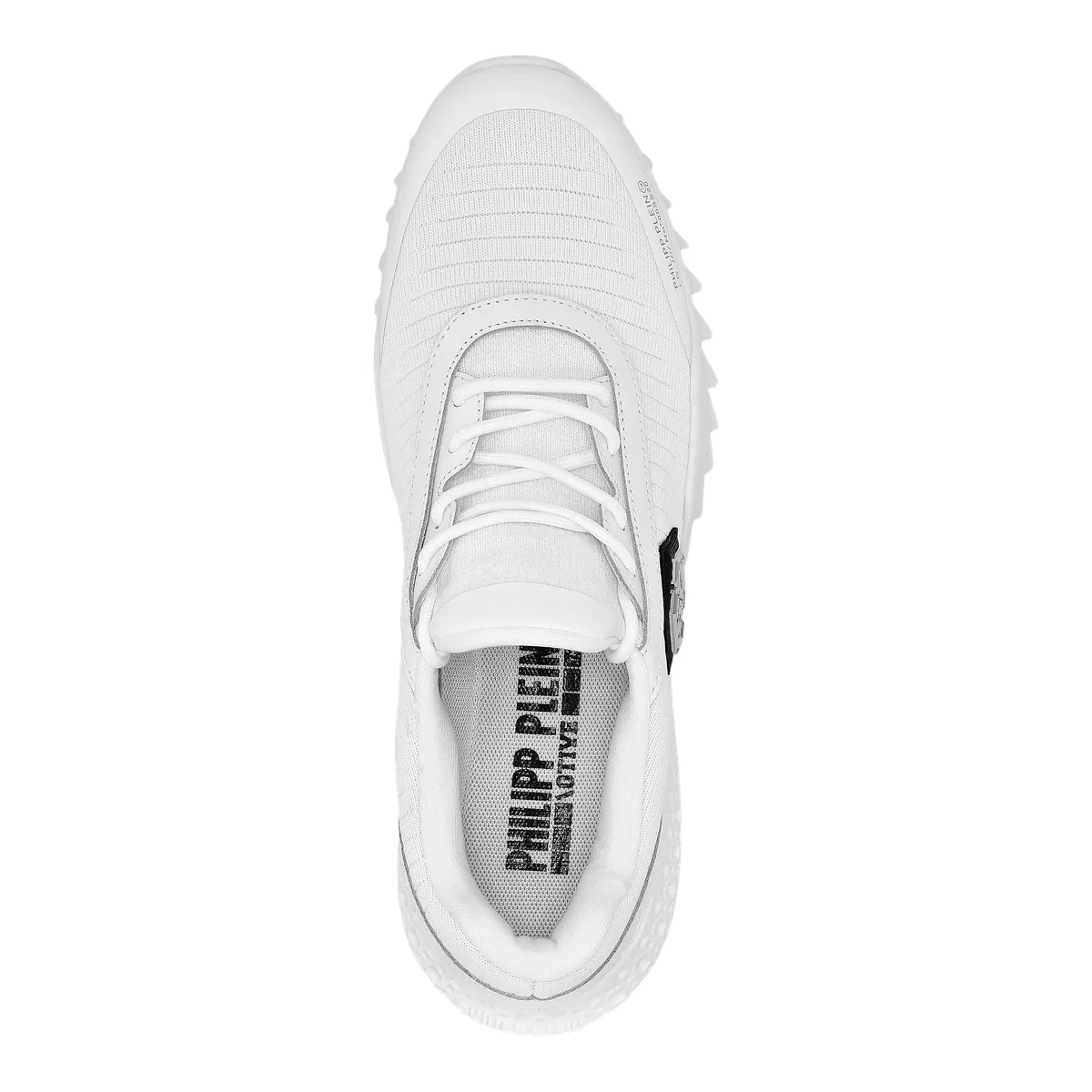 Weißer Runner Hexagon Low-Top Sneaker