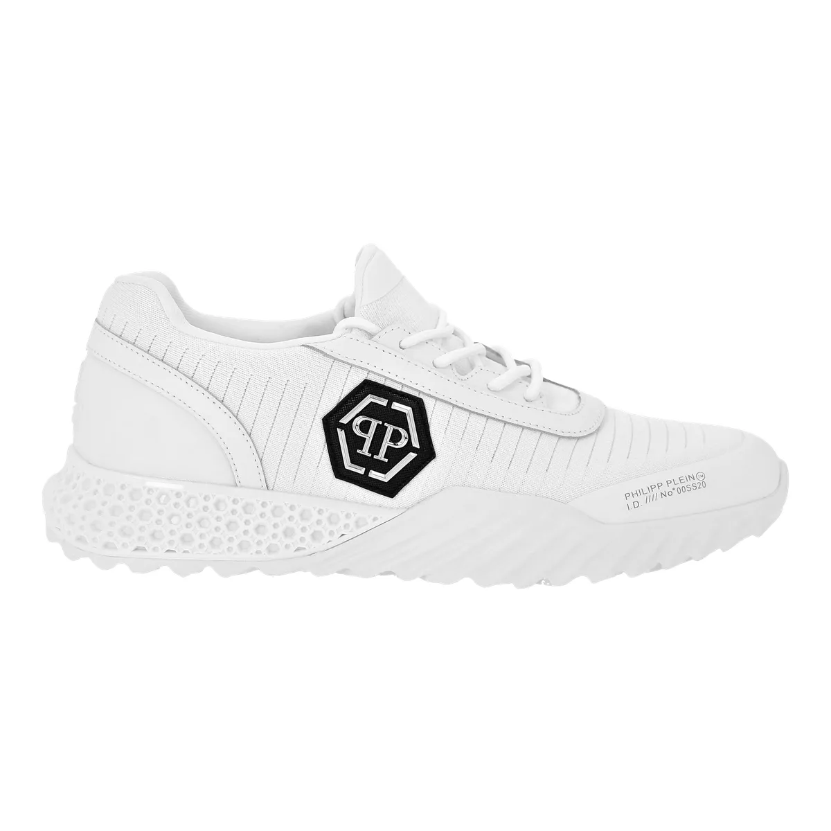 Weißer Runner Hexagon Low-Top Sneaker