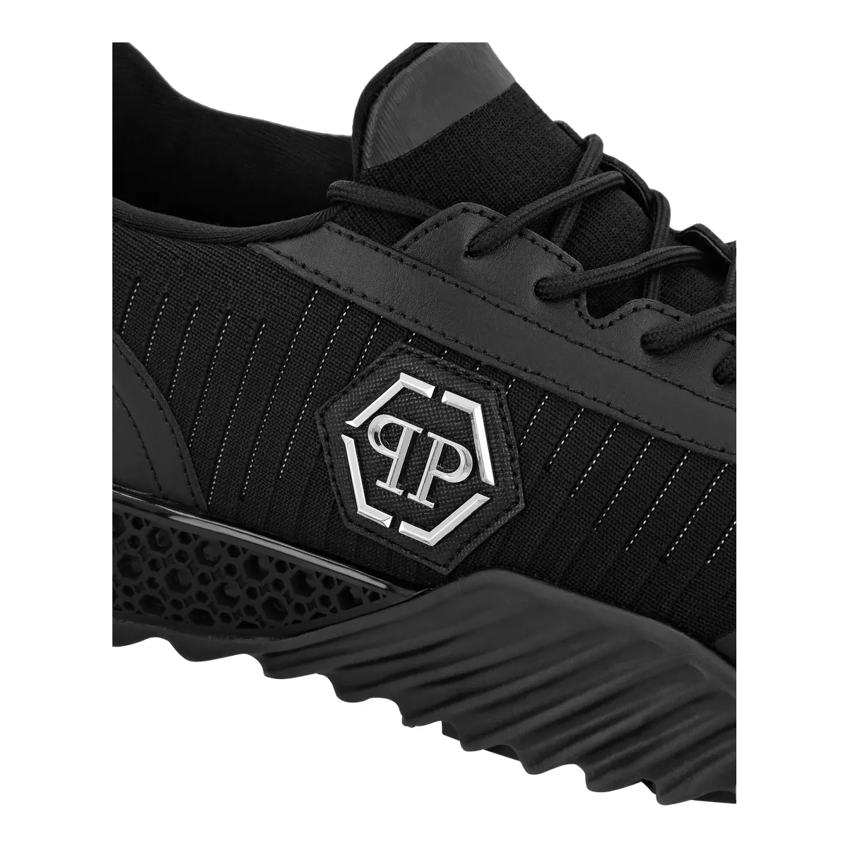 Runner Sneaker mit Hexagon-Detail