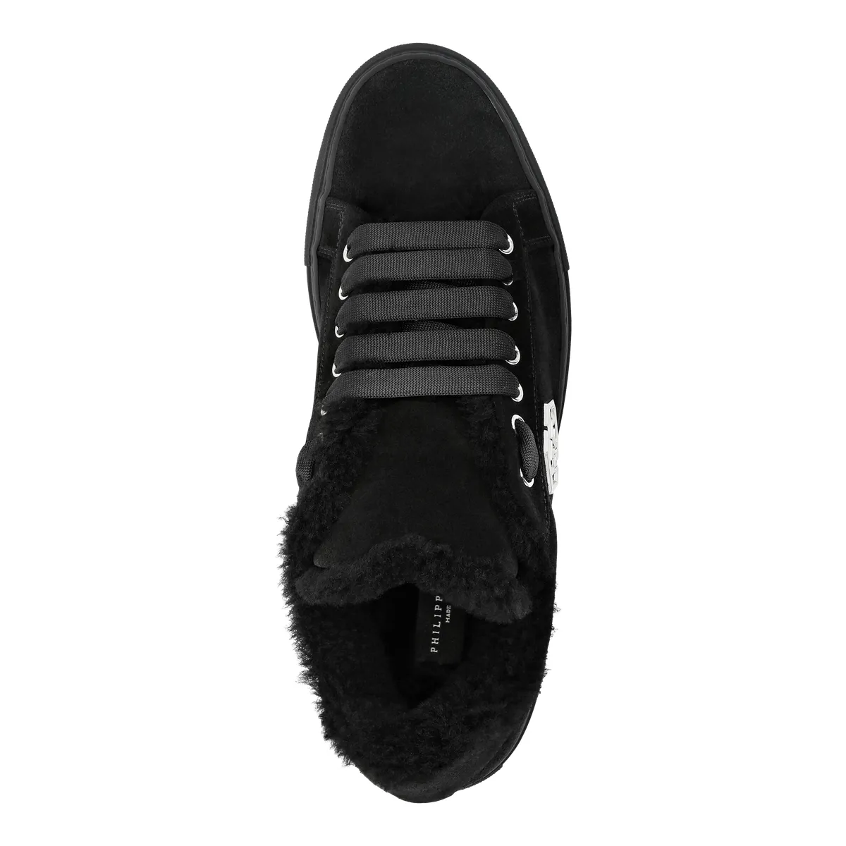 Low-Top-Sneaker mit Shearling-Besatz