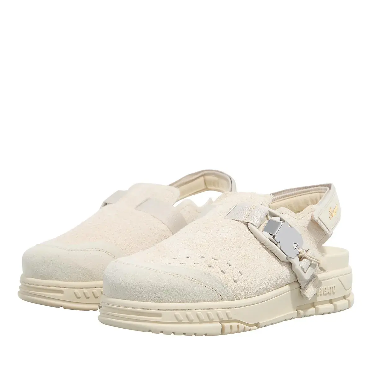 Sandalen-Clog mit Schnalle und Slingback