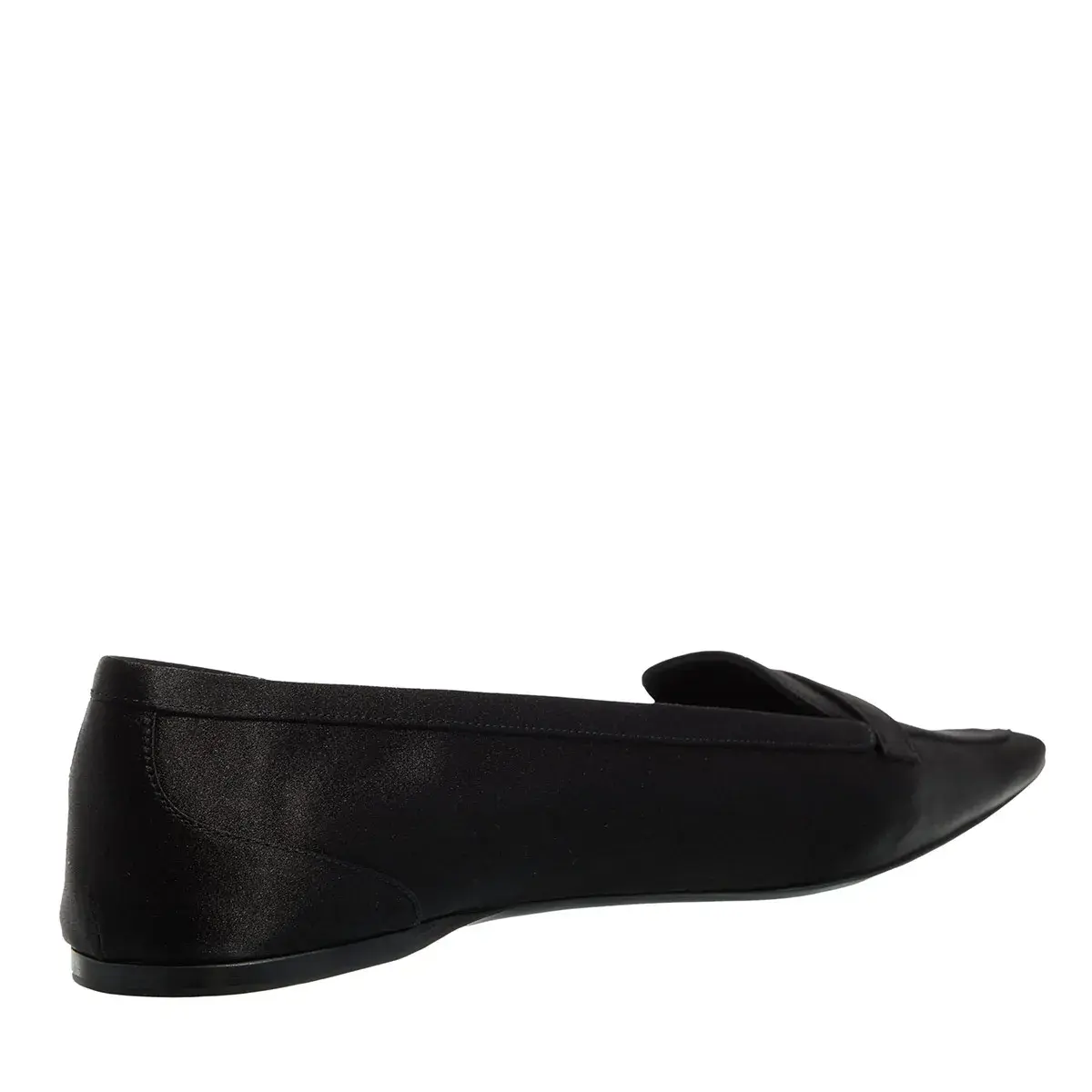 Elegante schwarze Ballerina-Loafer mit spitzer Zehenpartie