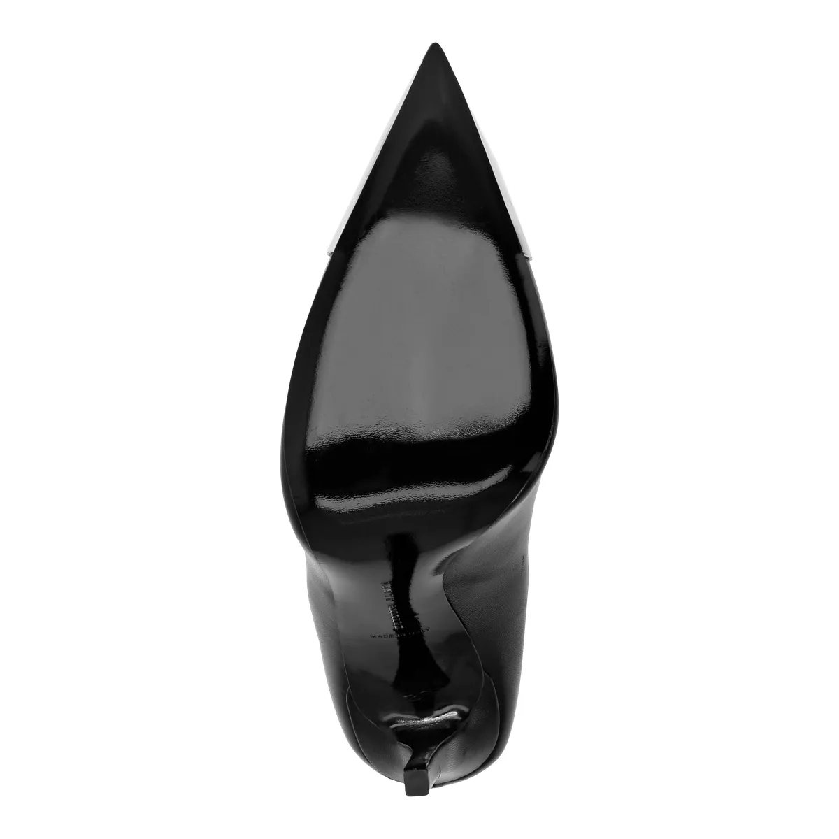 Pumps mit metallischer Spitze und Pfennigabsatz