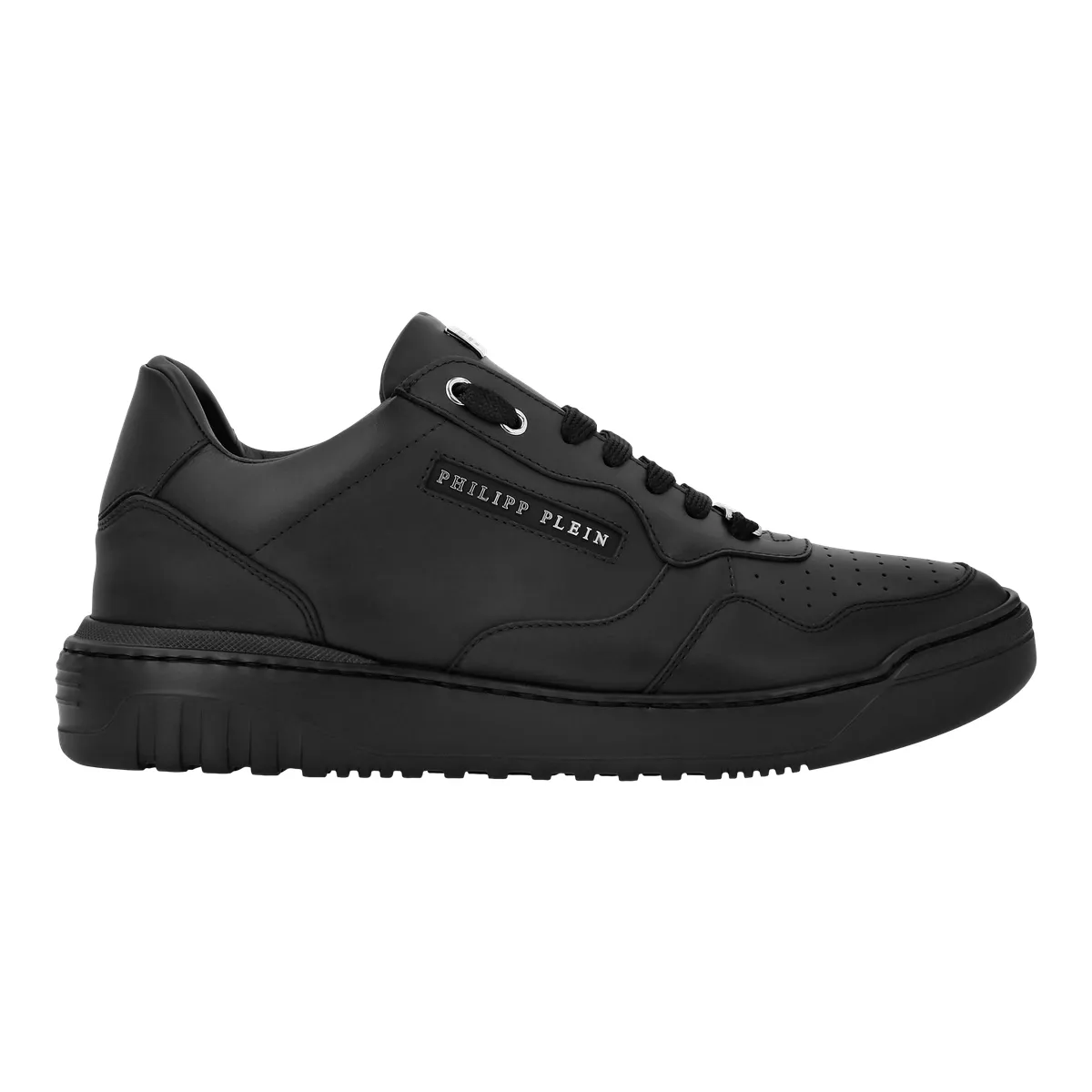 Leder-Court-Sneaker mit niedrigem Schaft