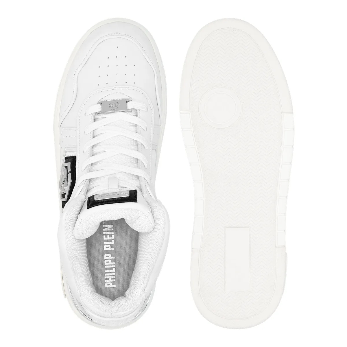 Weiße High-Top-Sneakers