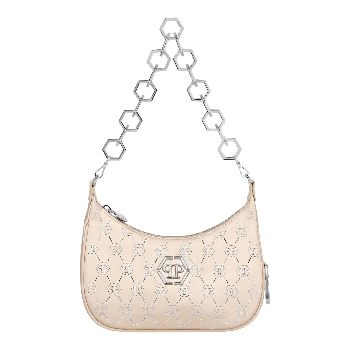 Monogramm Hobo-Tasche mit Strasssteinen