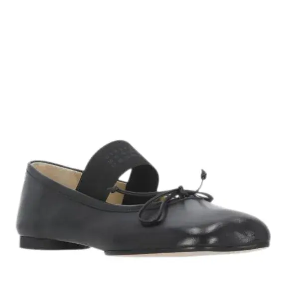 Leder Ballerinas mit elastischem Riemen