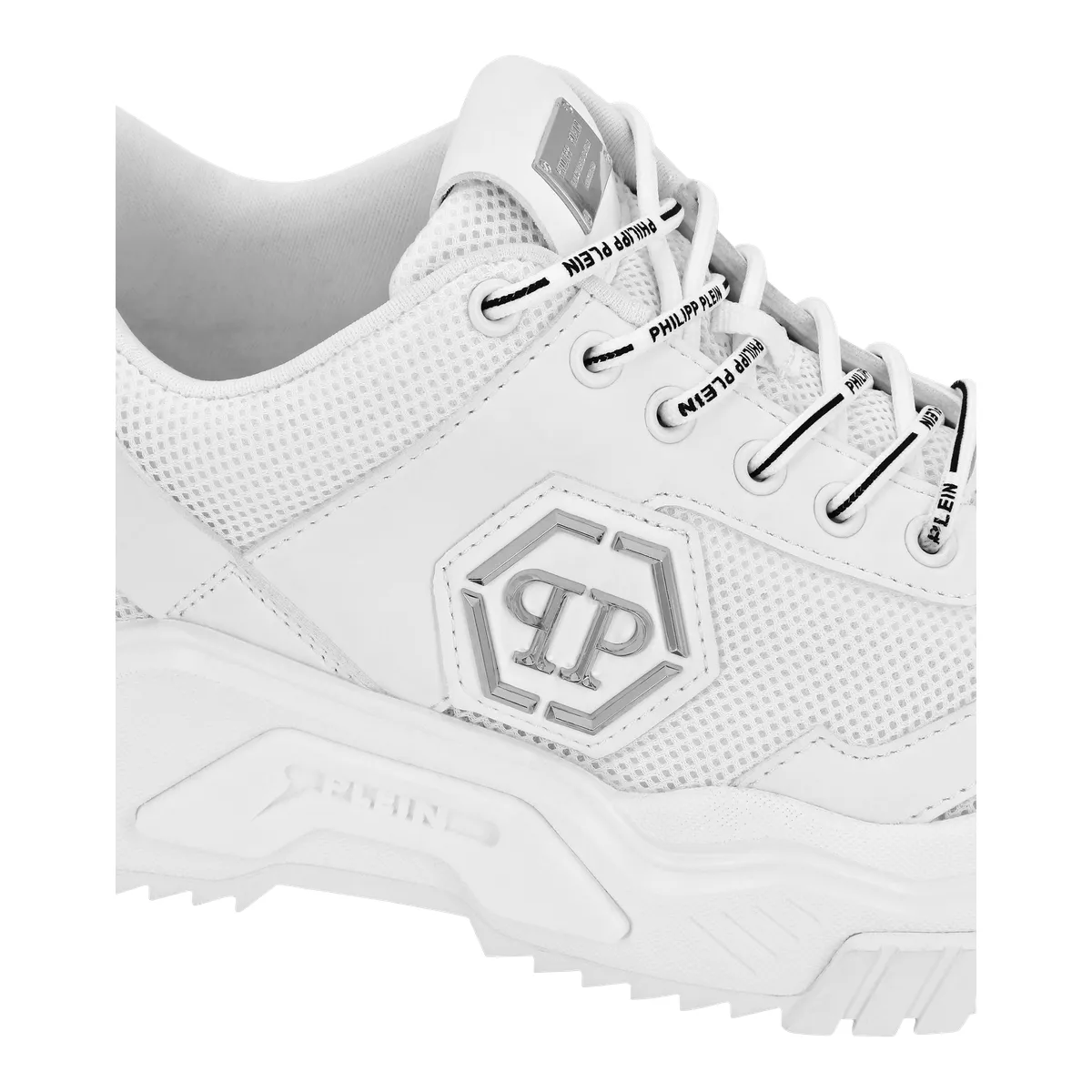 Weißer Damen Sneaker mit klobiger Sohle