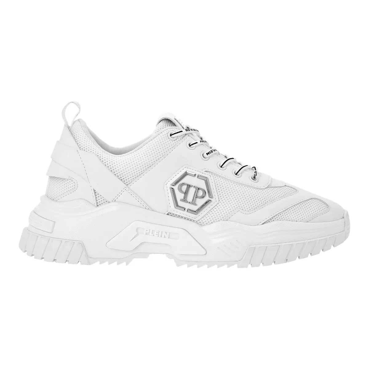 Weißer Damen Sneaker mit klobiger Sohle