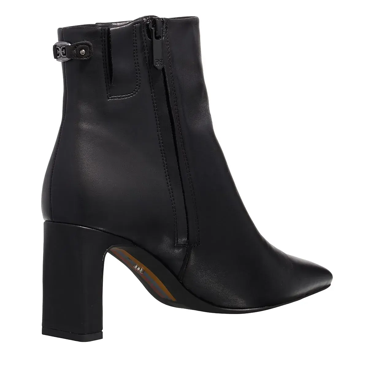 Elegante Stiefeletten aus Leder mit spitzer Zehe