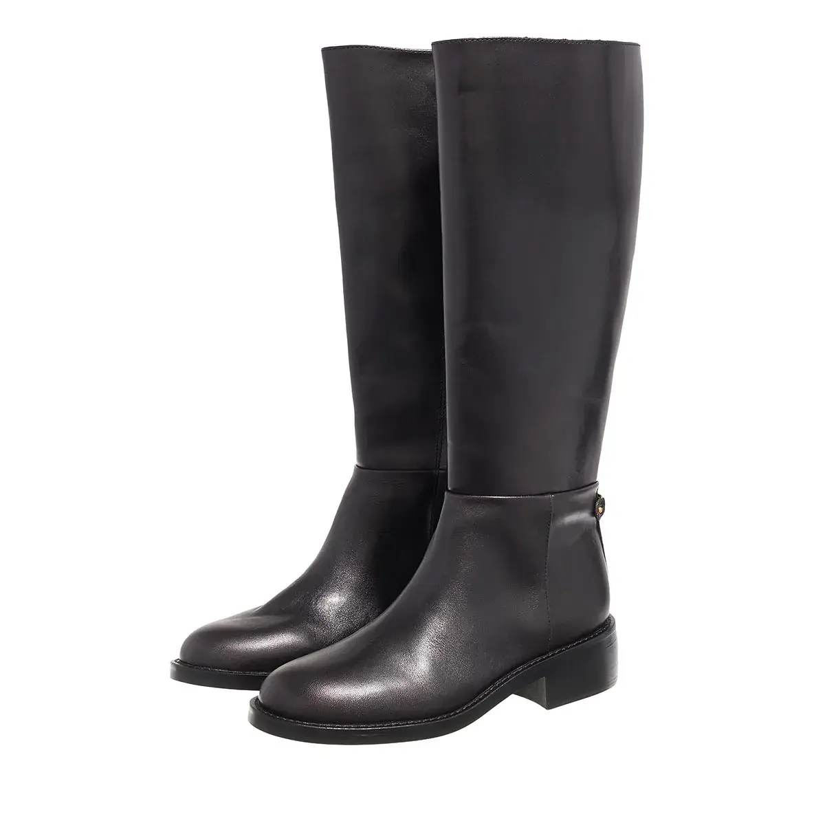 Klassische kniehohe Lederstiefel