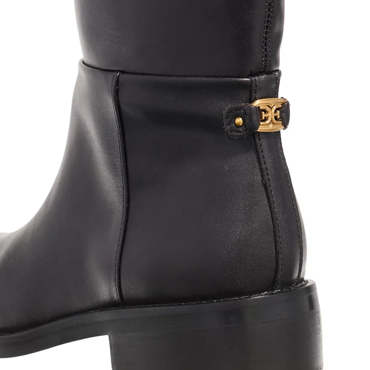 Klassische kniehohe Lederstiefel