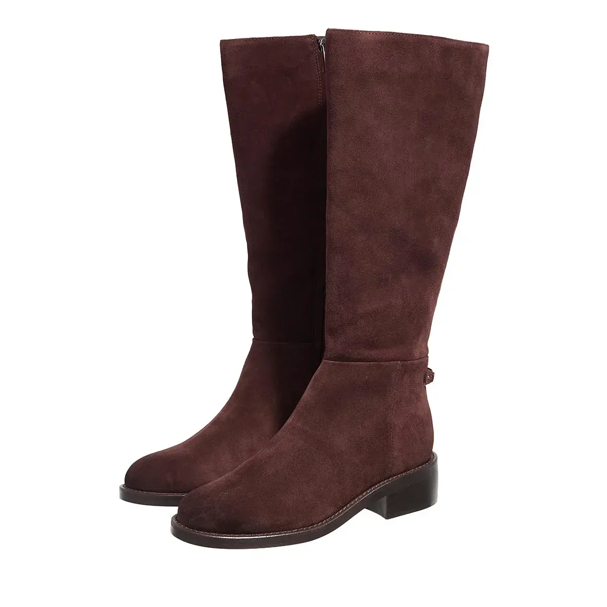 Braune Wildleder Kniehohe Stiefel
