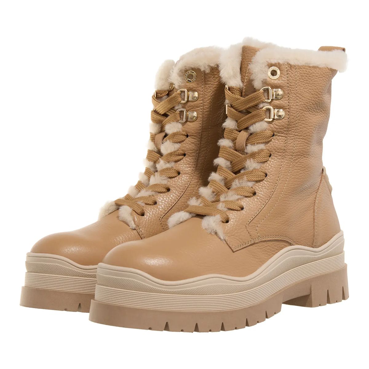 Schnürstiefel Winterstiefel aus Leder