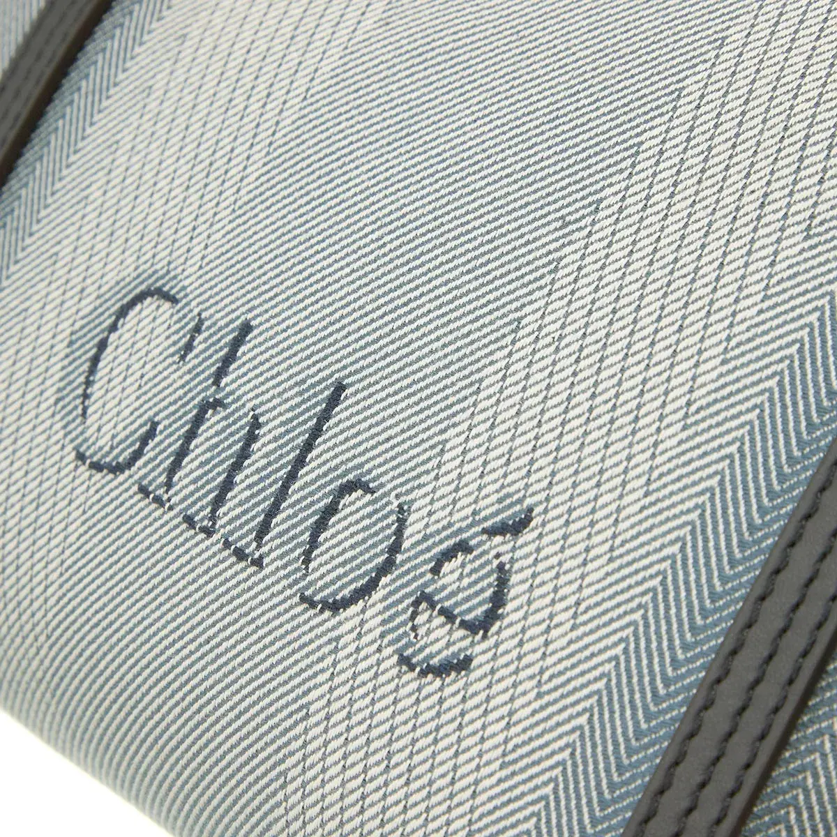 Canvas Schultertasche mit Logo