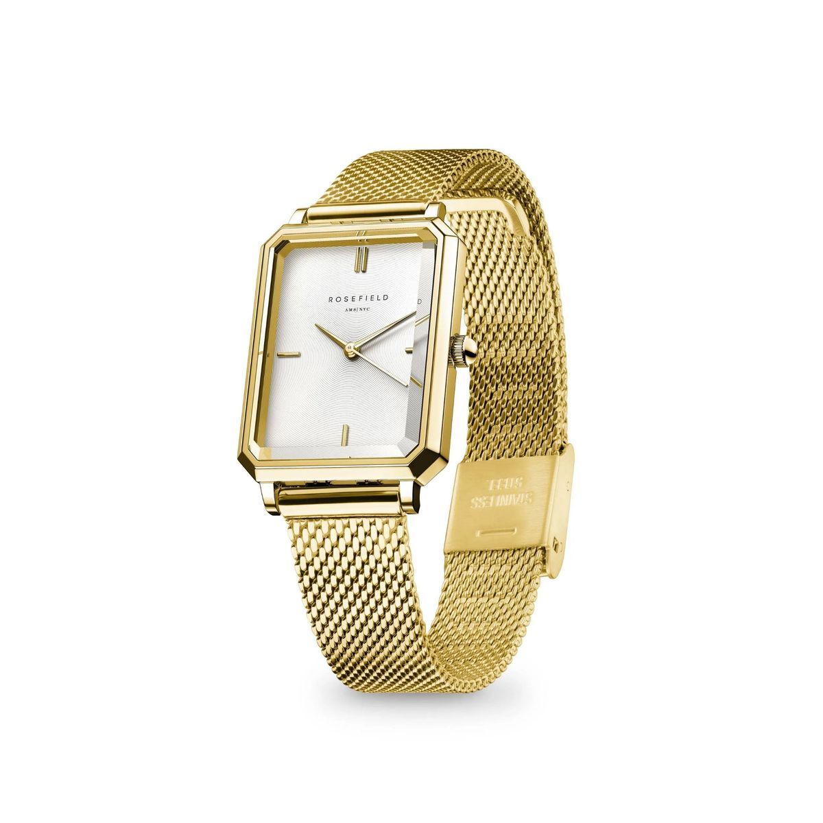 Octagon XS Gold Mesh Uhr