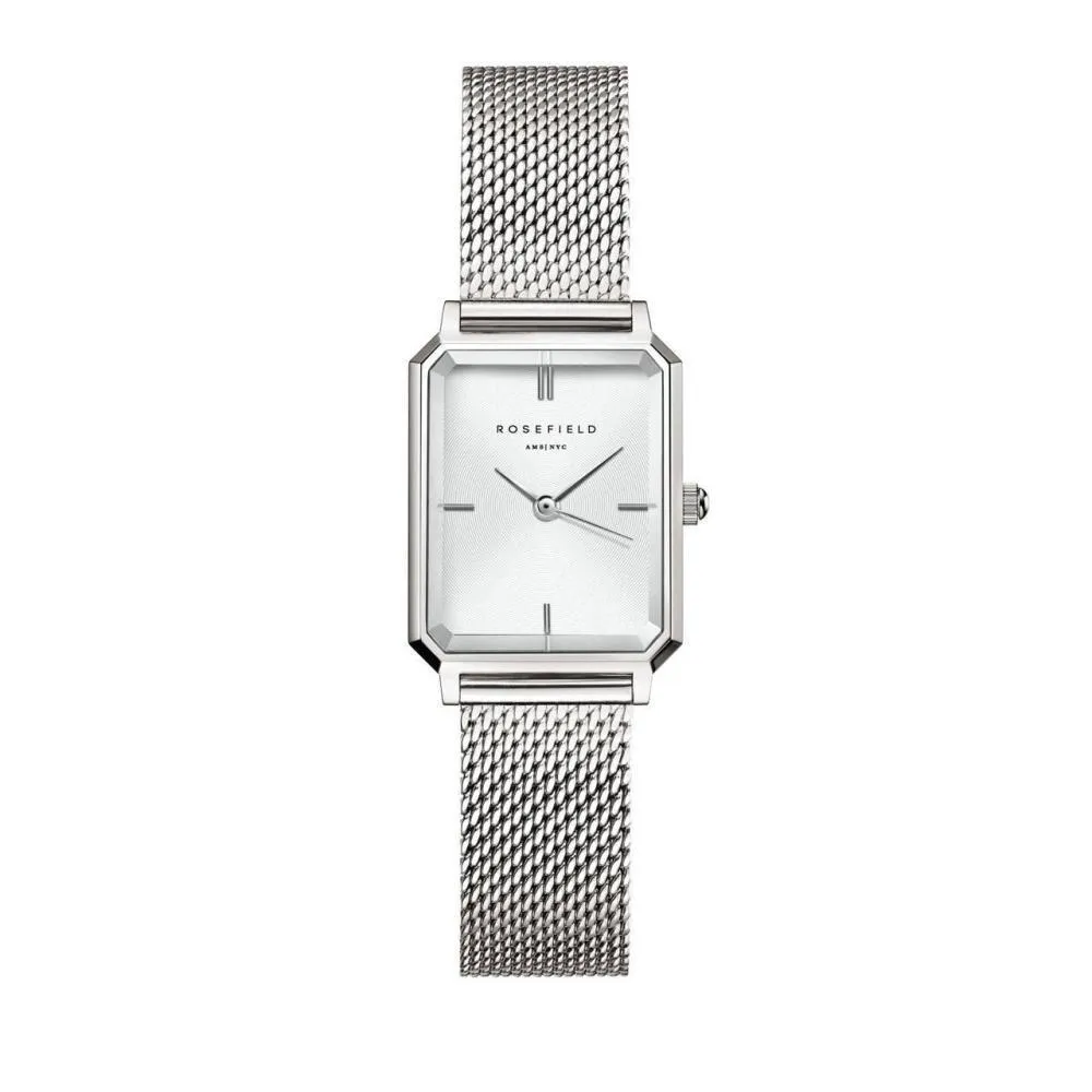 Octagon XS Silber Mesh Uhr