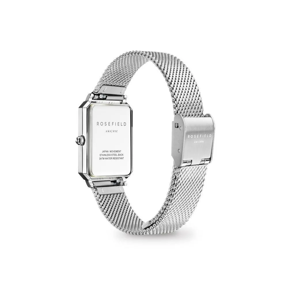 Octagon XS Silber Mesh Uhr