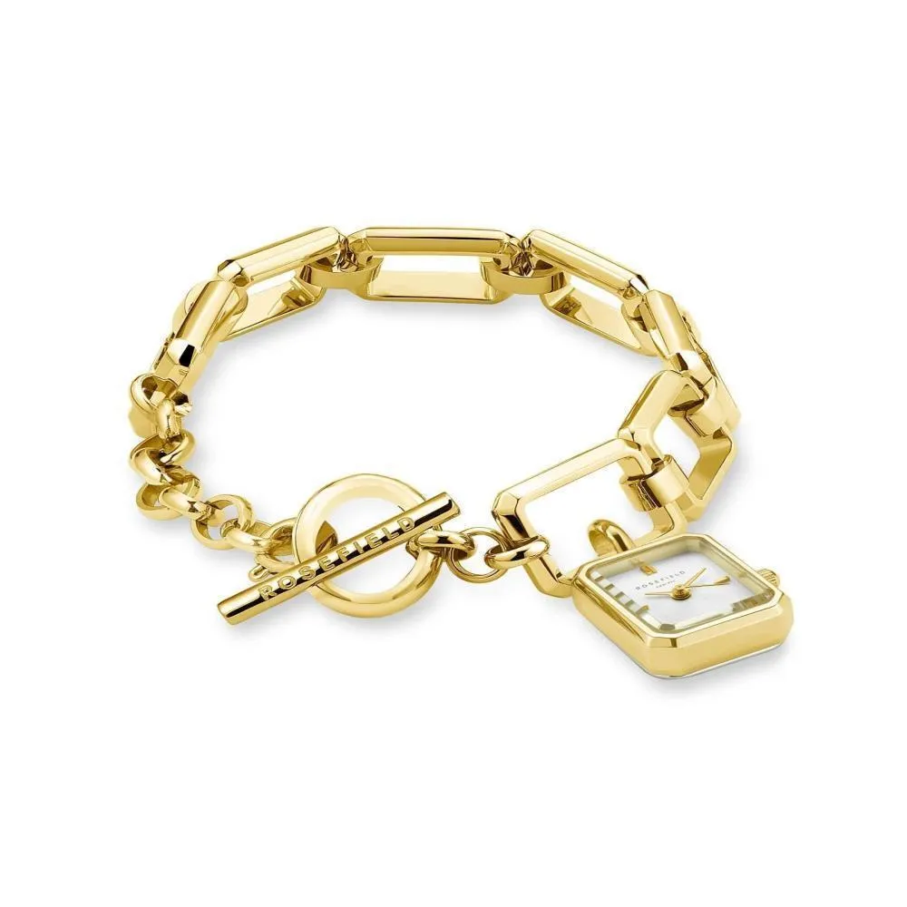 Goldfarbene Armbanduhr
