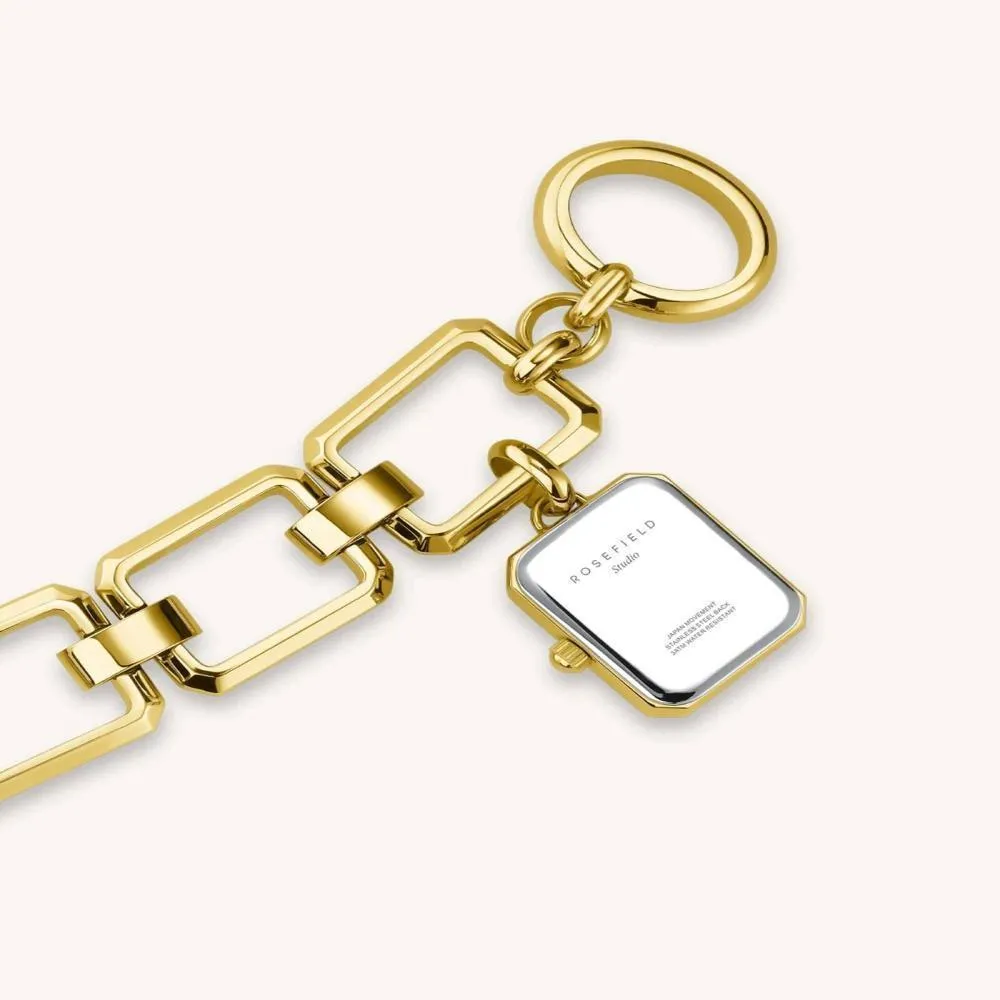 Goldfarbene Armbanduhr