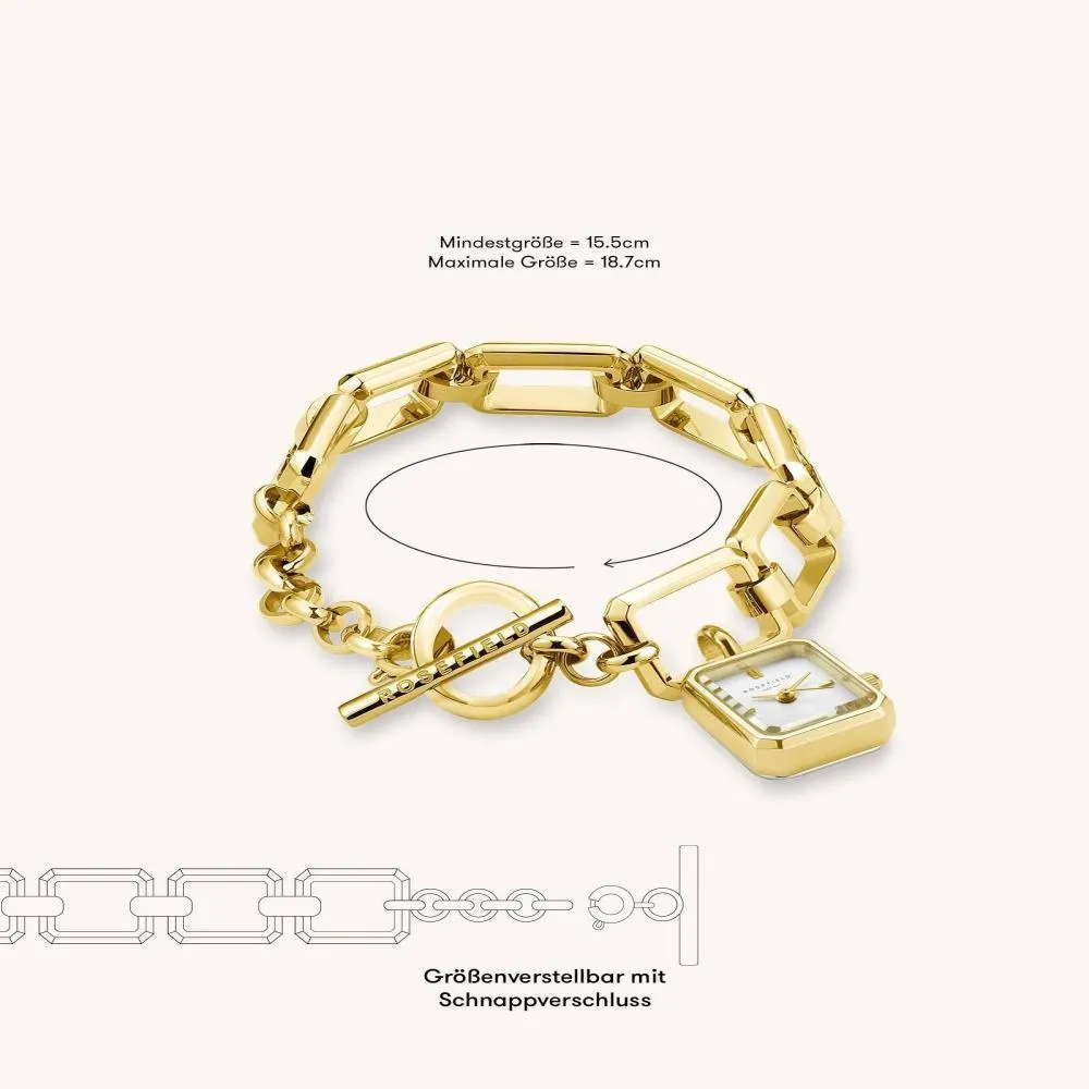 Goldfarbene Armbanduhr