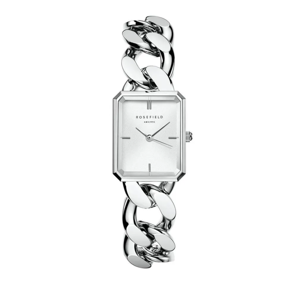 Octagon XS Silber Kettenuhr