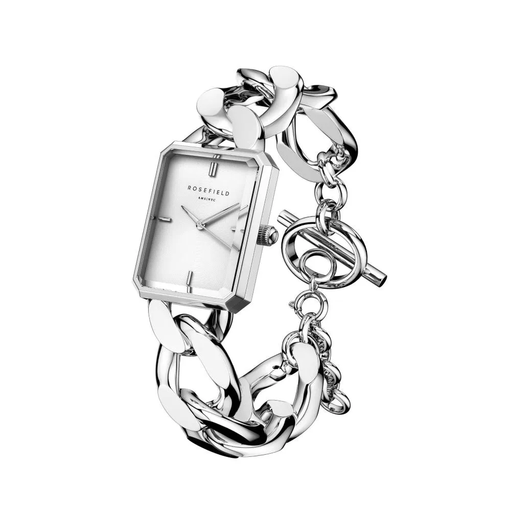 Octagon XS Silber Kettenuhr