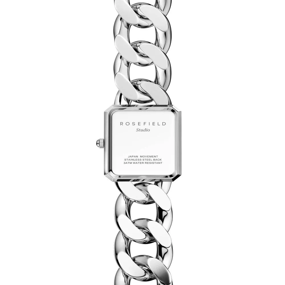 Octagon XS Silber Kettenuhr