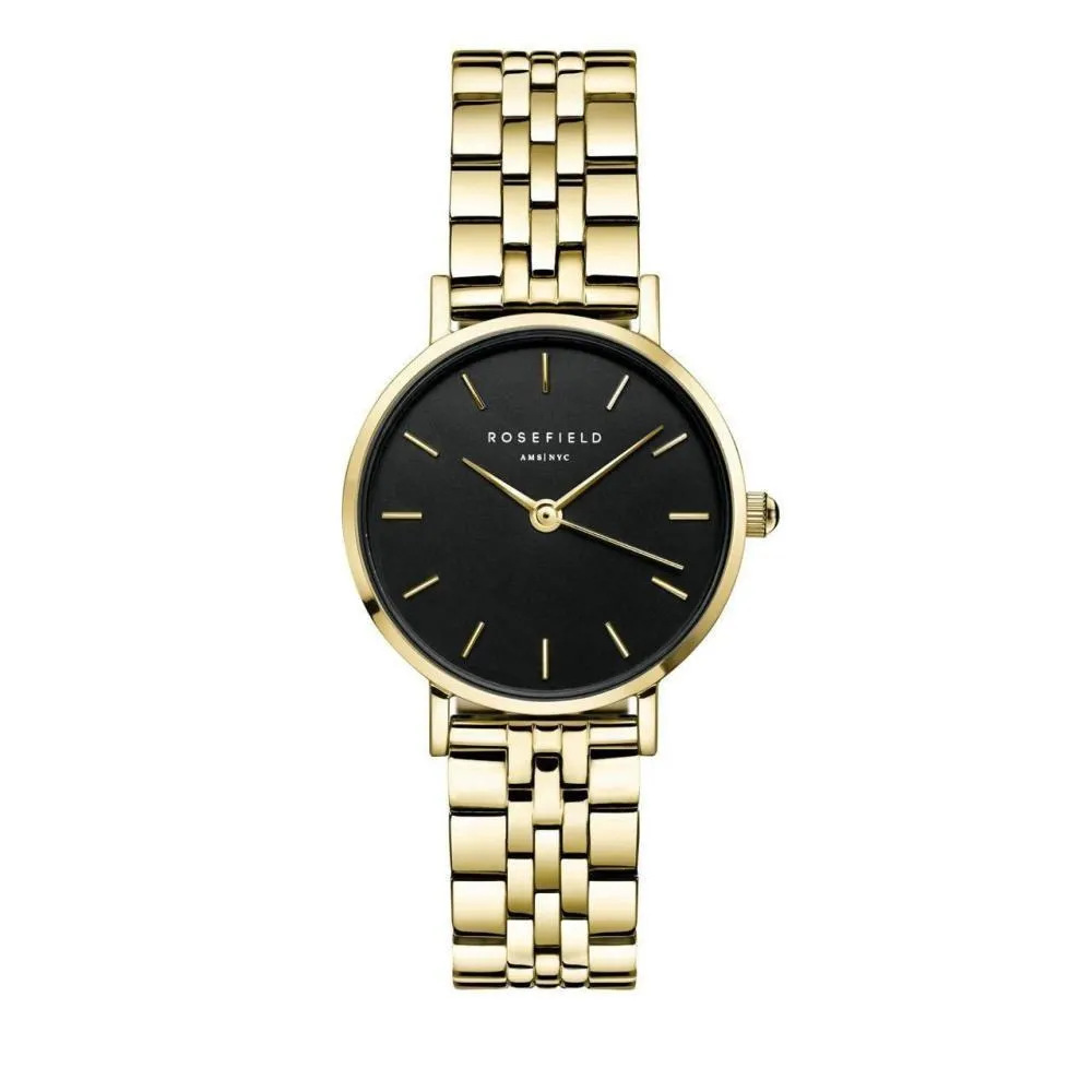 Schwarze Zifferblatt Gold Armbanduhr
