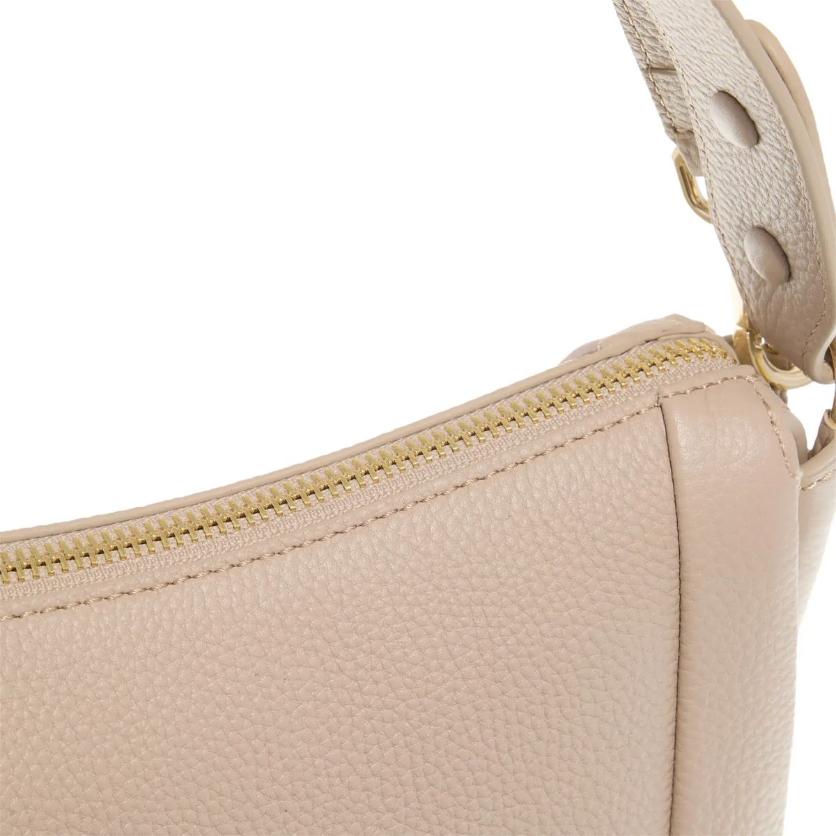 Strukturierte Schultertasche aus Leder