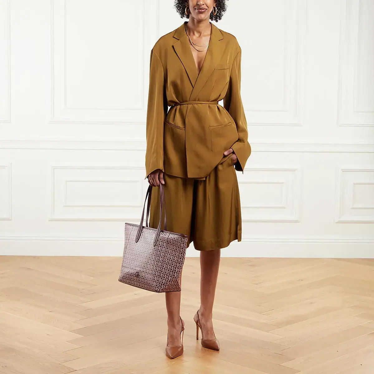 Shopper-Tragetasche mit Print