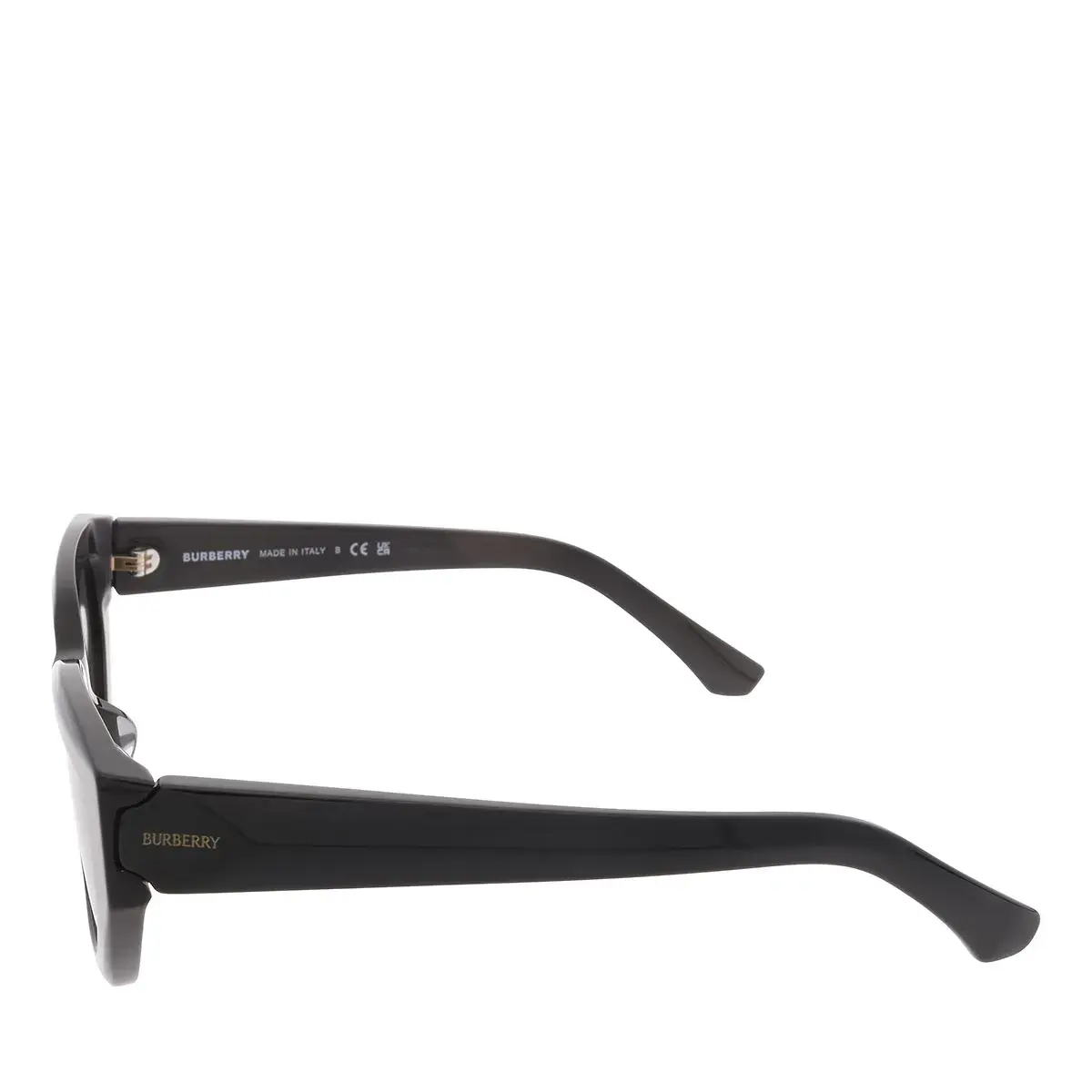 Eckige Cat-Eye-Sonnenbrille in Schwarz
