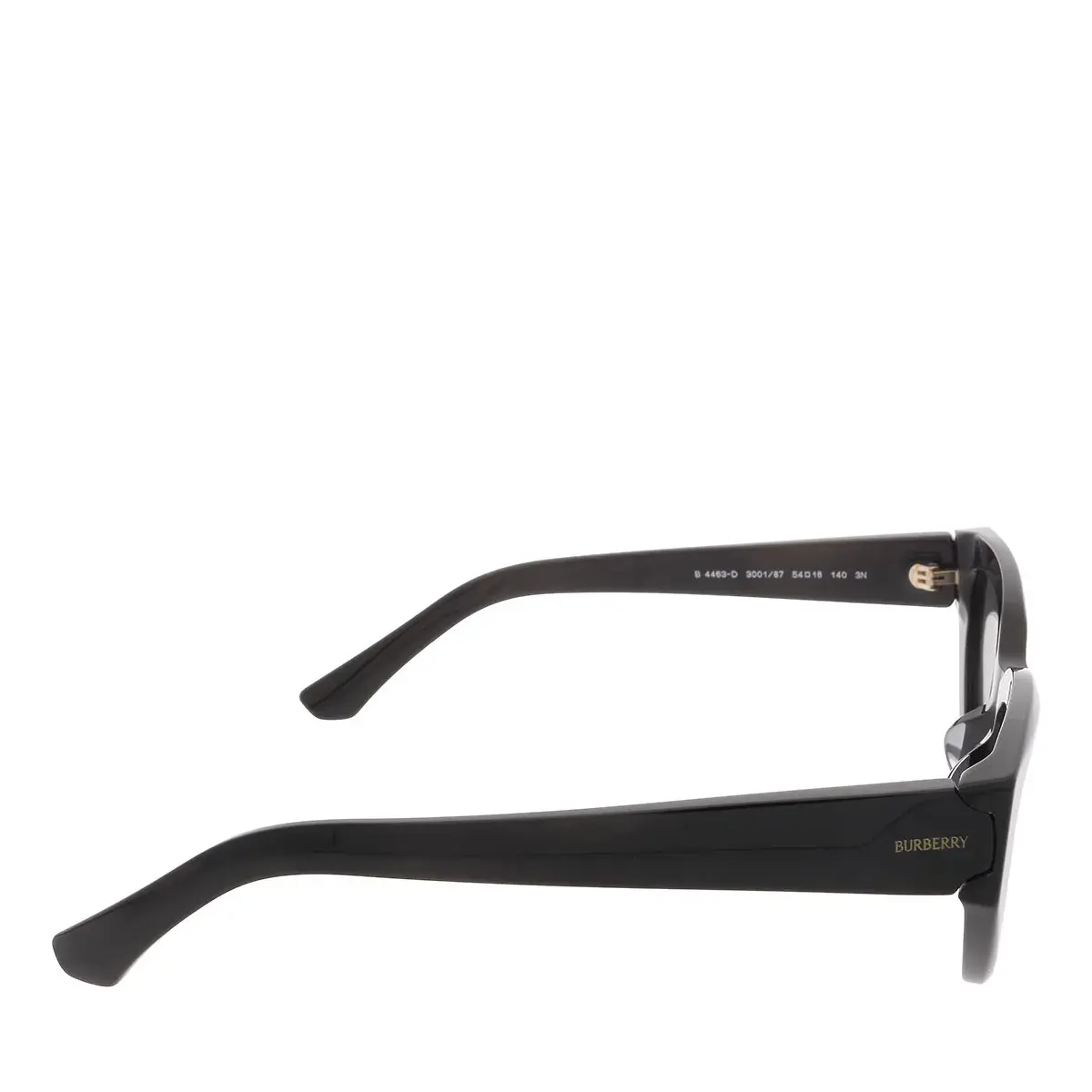 Eckige Cat-Eye-Sonnenbrille in Schwarz