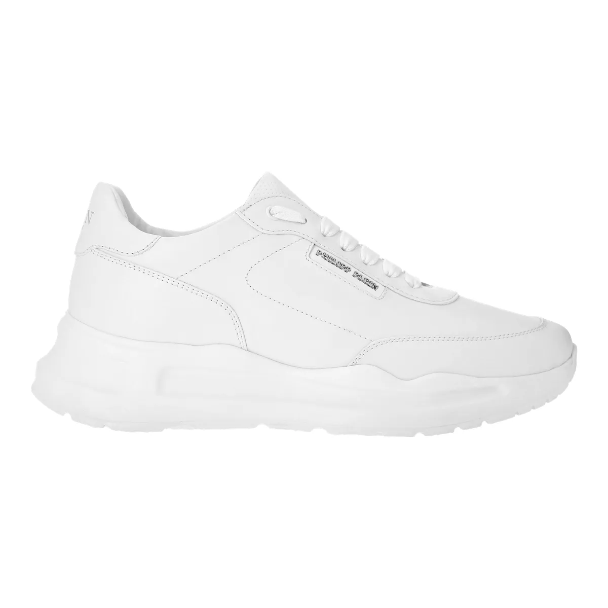 Minimalistische weiße Leder-Sneakers