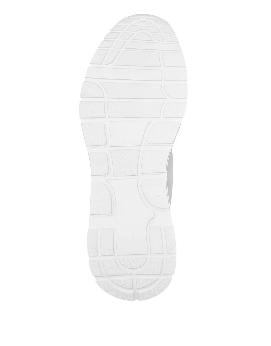 Minimalistische weiße Leder-Sneakers